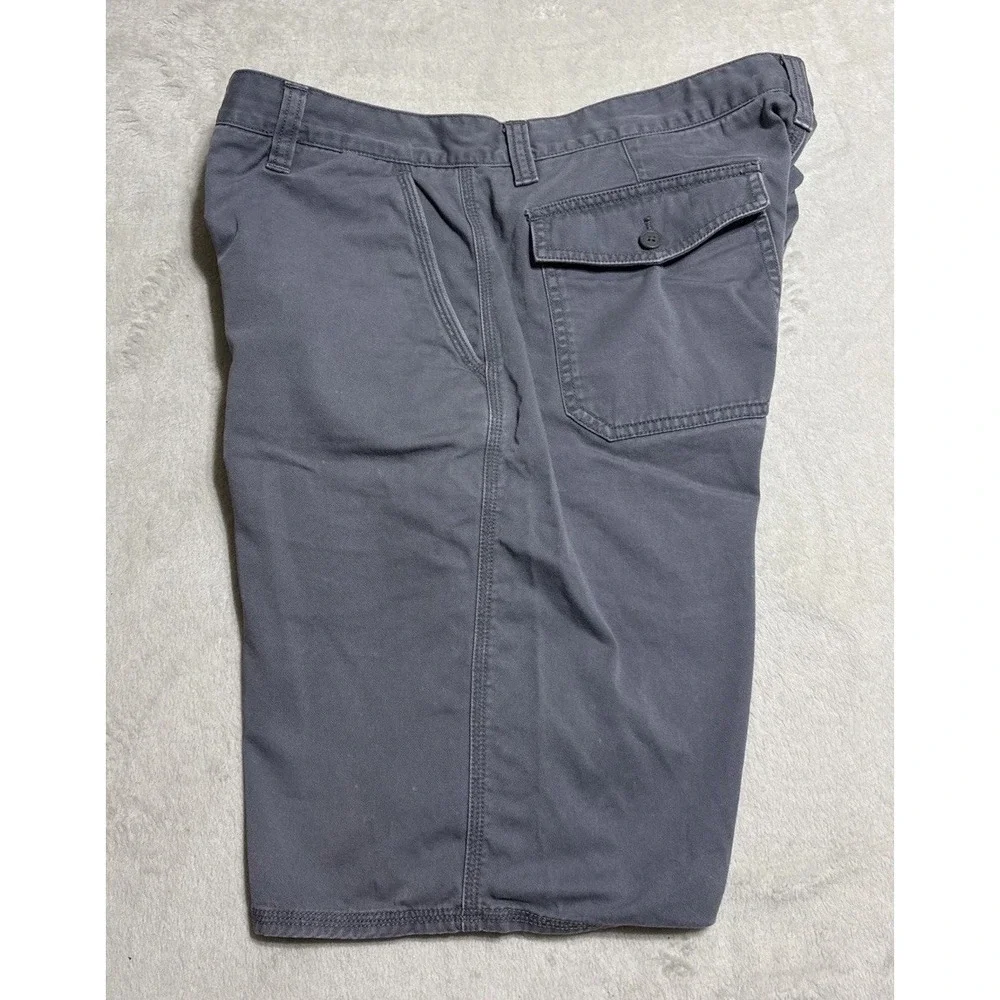 John Varvatos USA Chino Shorts Men's 36 Gray Flat Front